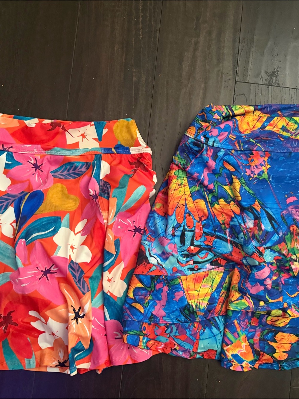 Floral and Abstract Print Women’s Skorts - Pack of 2